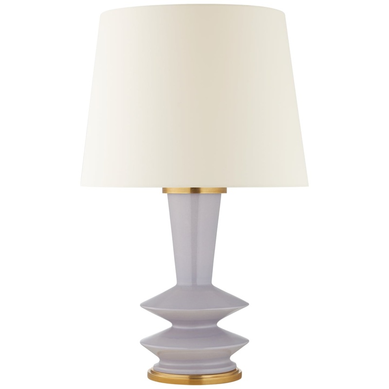 One Light Table Lamp from the Whittaker Collection in Lilac Finish by Visual Comfort Signature