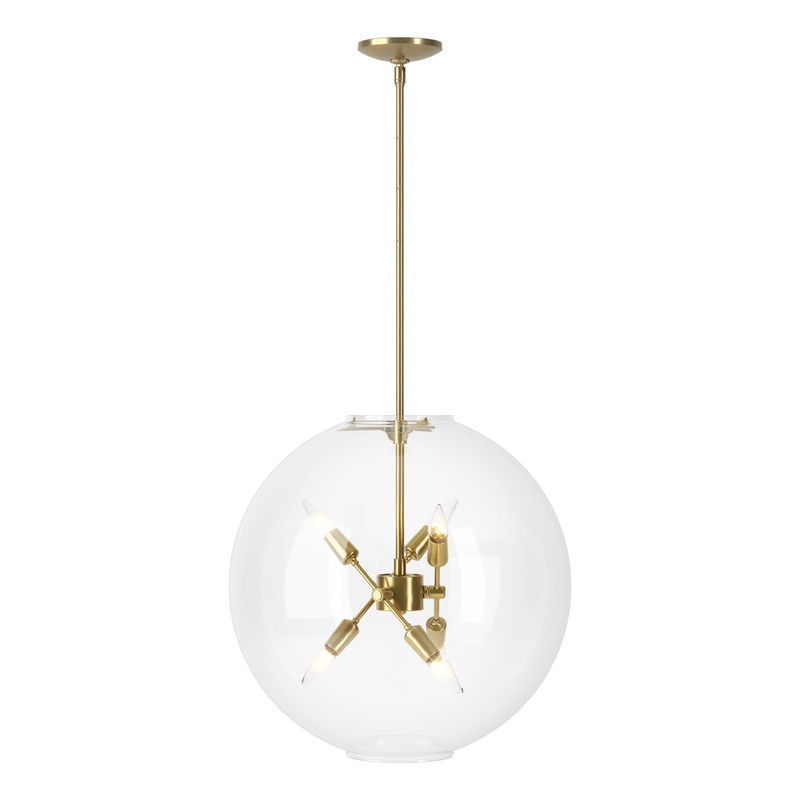 Sfera 6-Light Pendant Modern Brass