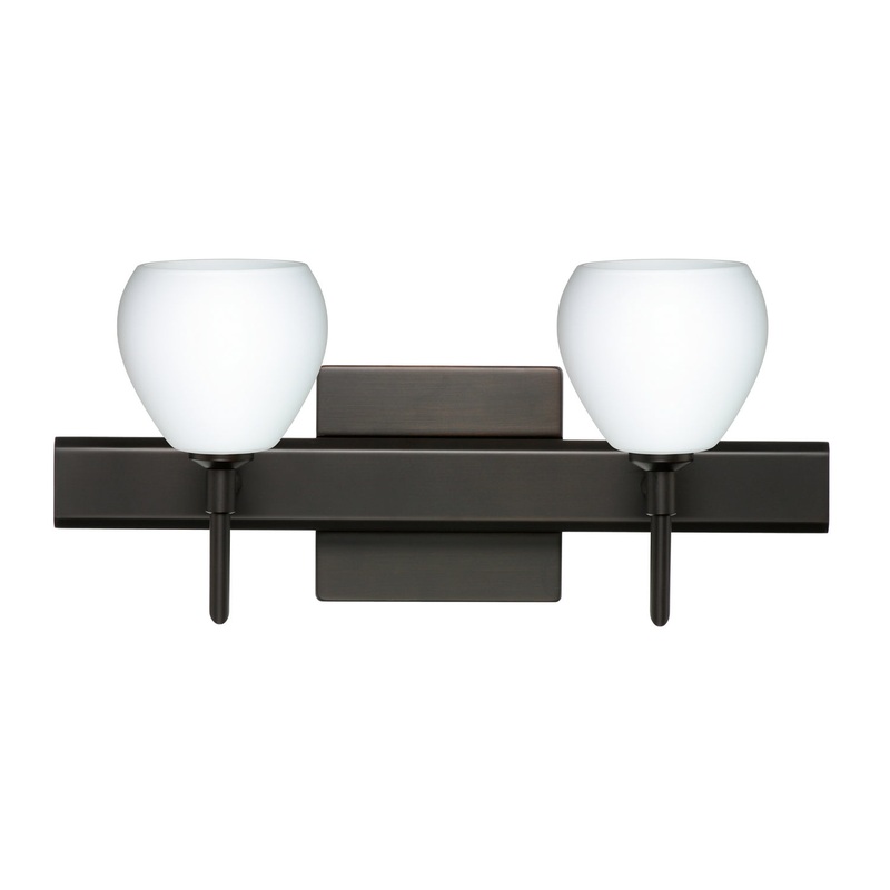 Two Light Wall Sconce from the Tay Tay Collection in Bronze Finish by Besa