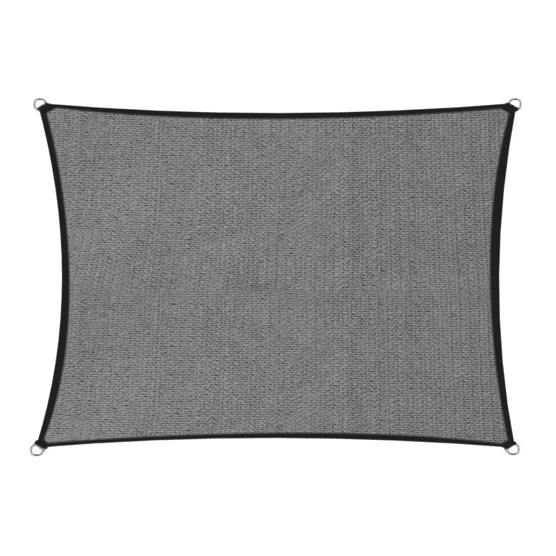 Wallaroo 280gsm Outdoor Sun Shade Sail Canopy Grey – 2m X 2.5m