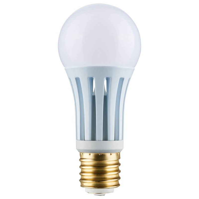 10/22/34 Watt PS25 LED Three-Way Lamp, E39d Mogul Base, 4000K, White Finish, 120 Volt Light Bulb by Satco