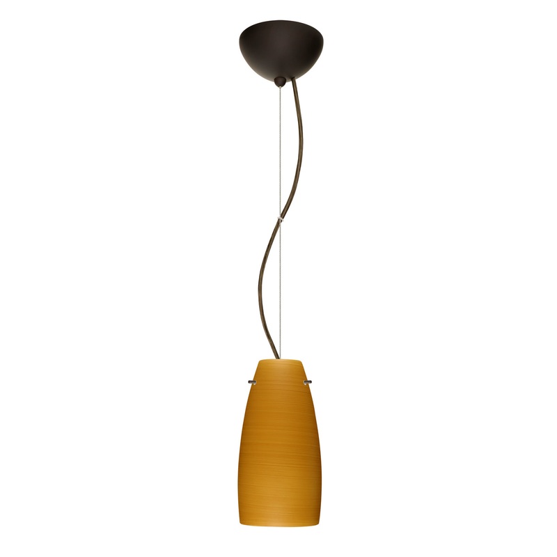 Besa 1KX-1512OK-LED-BR Tao One Light Pendant Bronze