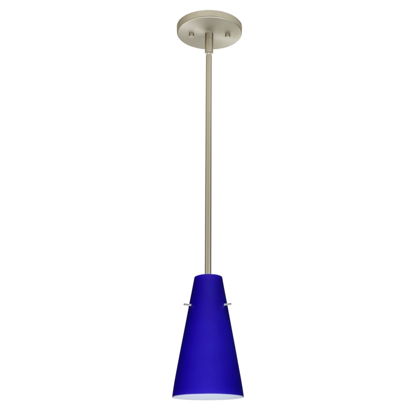 Besa 1TT-4124CM-LED-SN Cierro One Light Pendant Satin Nickel