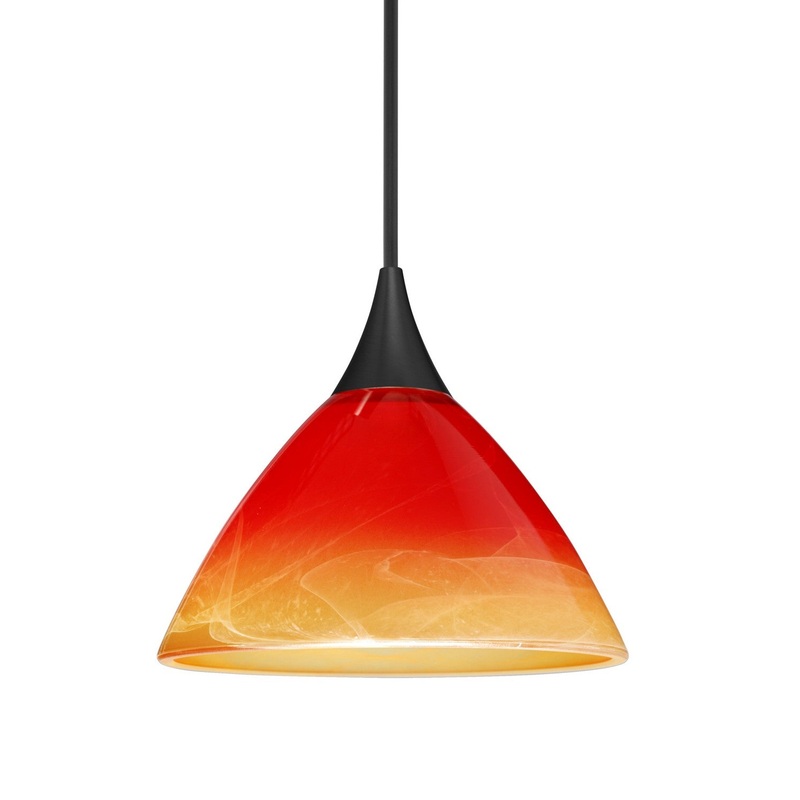 Besa 1XT-1743SL-BK Besa Domi Pendant One Light Pendant Black