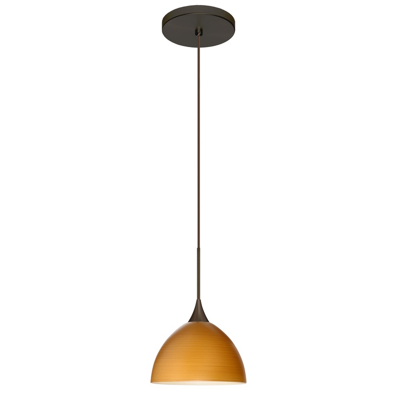 Besa 1XT-4679OK-BR Brella One Light Pendant Bronze