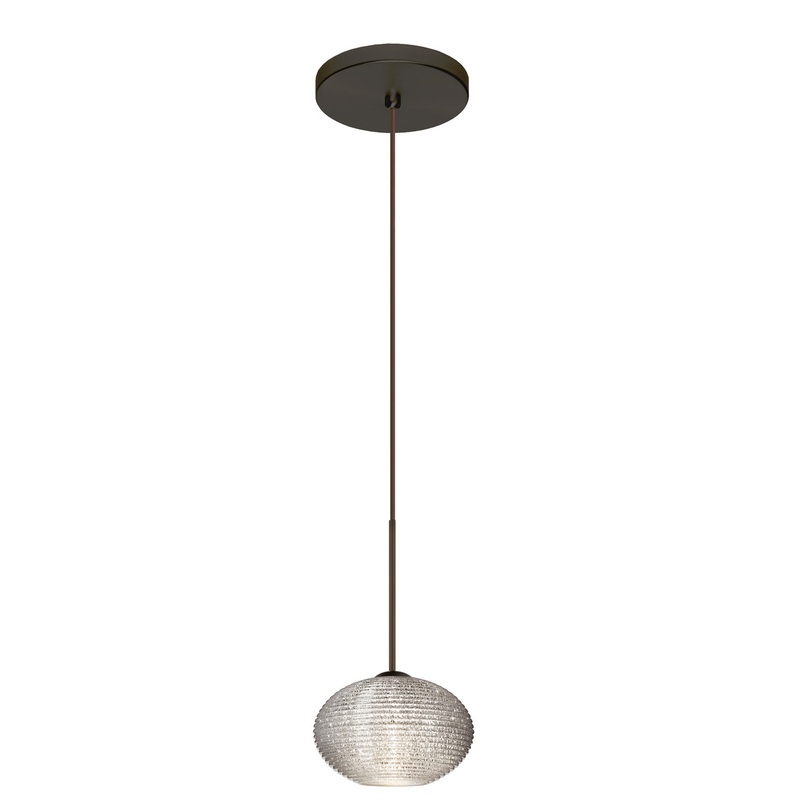 Besa 1XT-5612GL-BR Lasso One Light Pendant Bronze