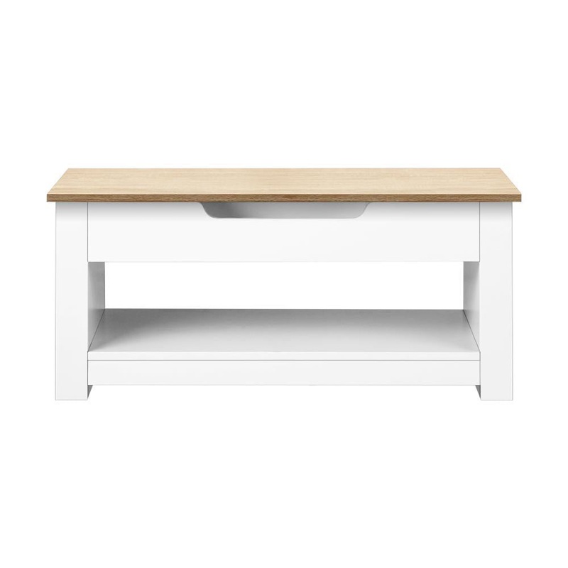 Coffee Table Lift Up Top Hidden Storage Shelf
