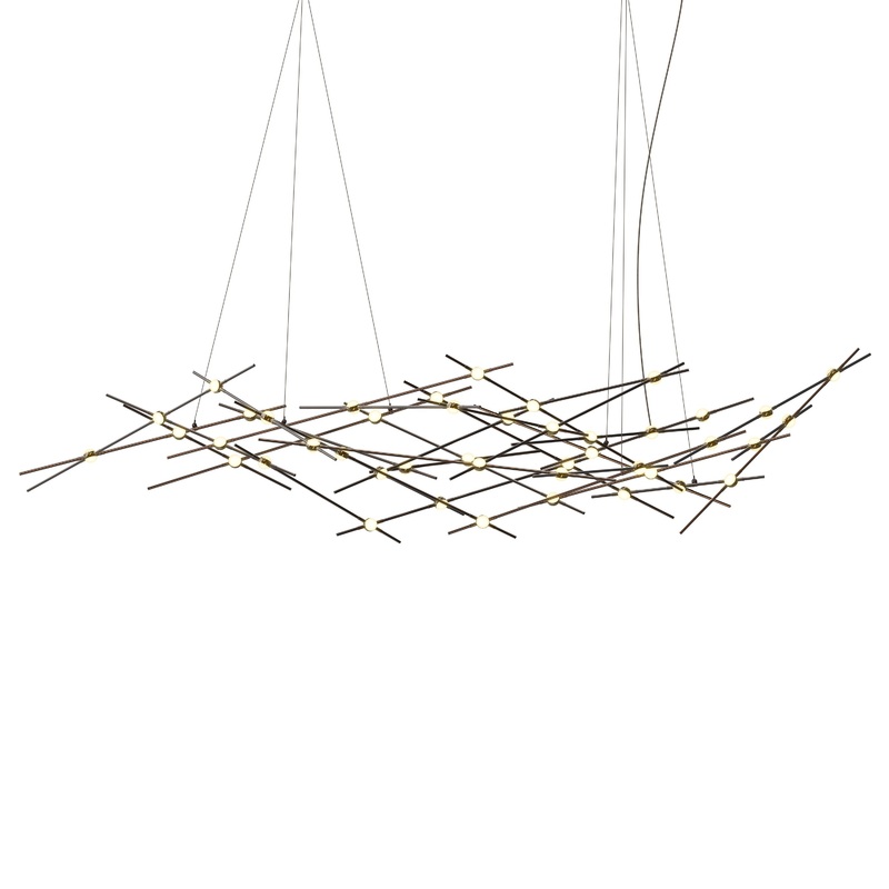 Constellation Ursa Major Espresso Black with White Optical Acrylic 2200K 10′ Adjustable Cord/Cable