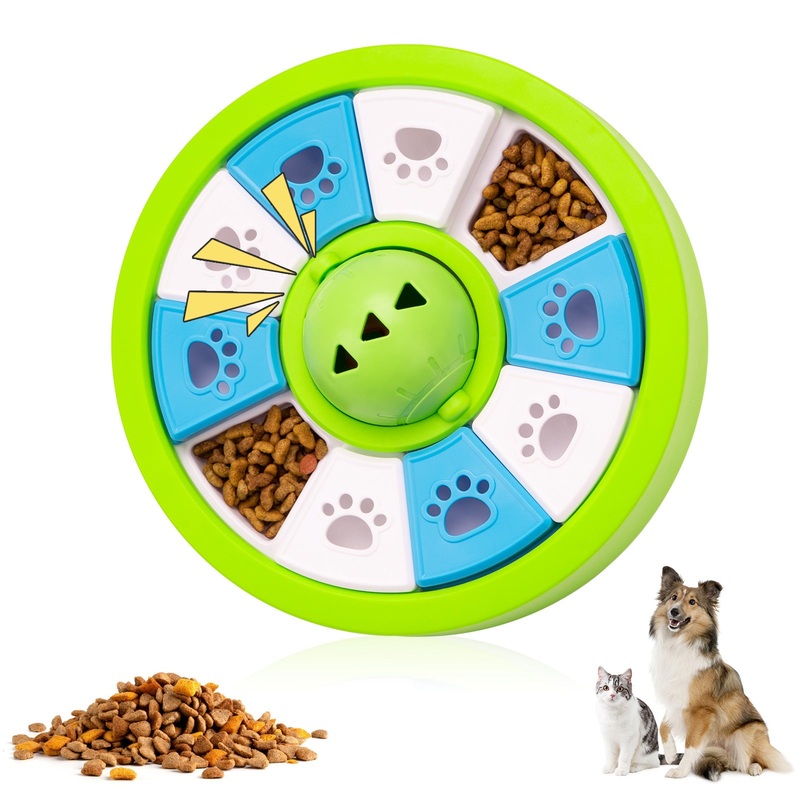 Interactive Dog Puzzle Feeder Toy – Slow Feeder for IQ Training & Mental Stimulation(green)
