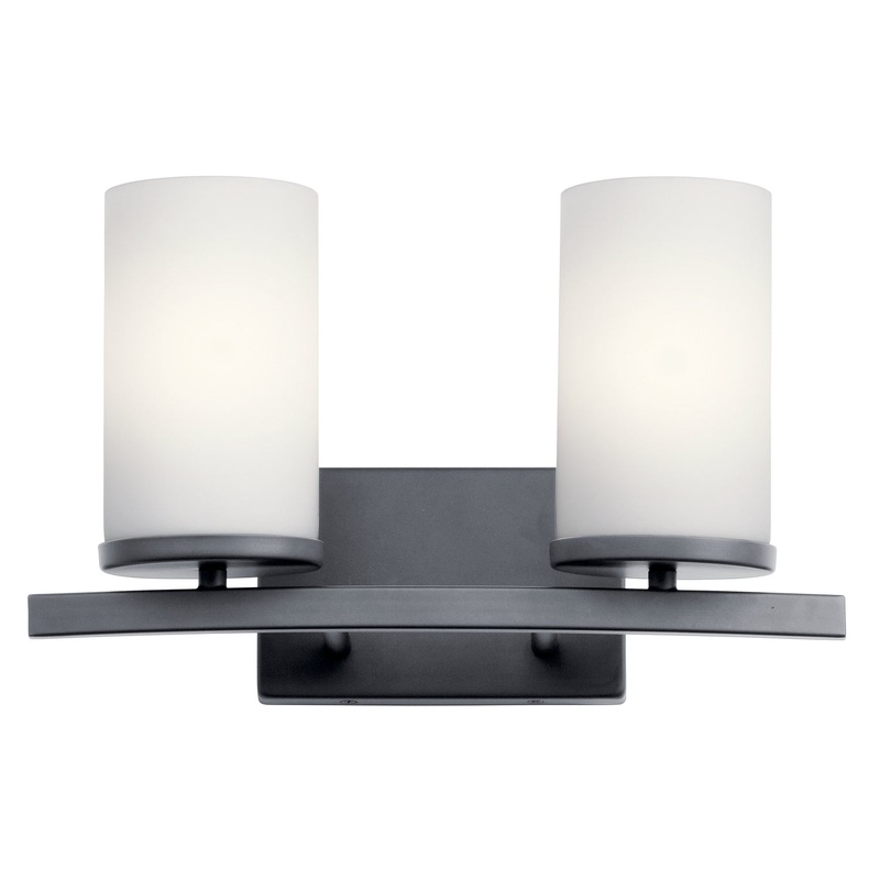 Kichler 45496BK Two Light Bath, Black