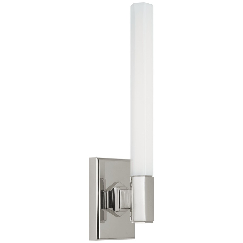 LED Bath Light from the Hawthorne Collection in Polished Nickel Finish by Visual Comfort Signature