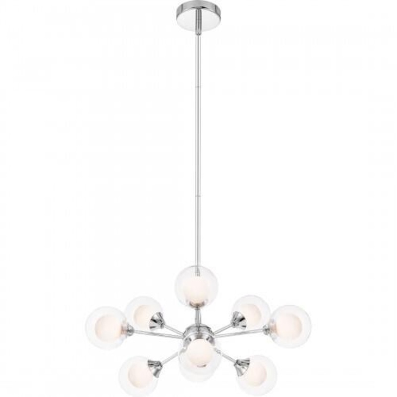 Quoizel PCSB5009C Spellbound 9 light chandelier chrome Chandelier