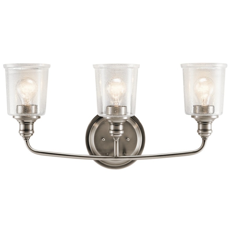 Three Light Bath from the Waverly Collection in Classic Pewter Finish by Kichler