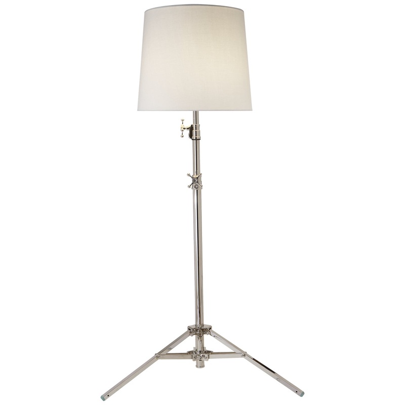 Two Light Floor Lamp from the Studio Collection in Polished Nickel Finish by Visual Comfort Signature
