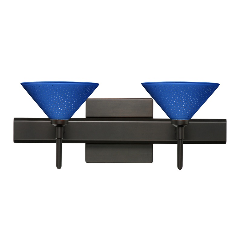 Two Light Wall Sconce from the Kona Collection in Bronze Finish by Besa