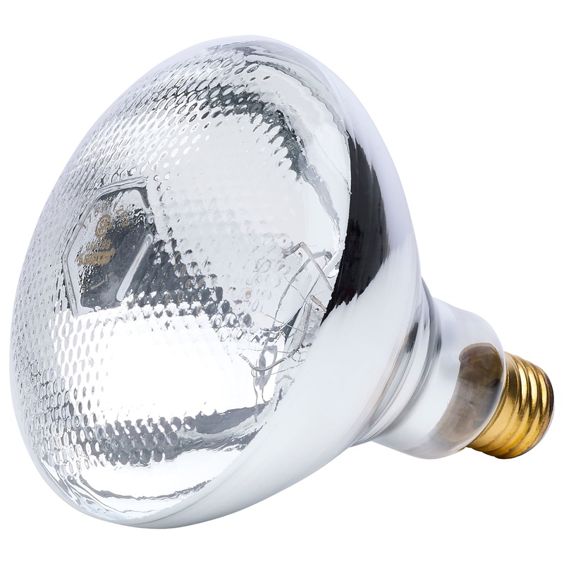 125 Watt BR38 Incandescent – Clear Heat – Medium Base – 120 Volt by Satco