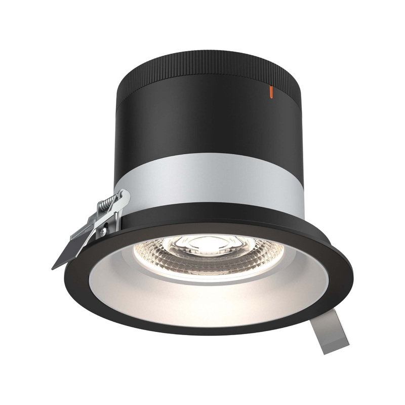 6″ Modular Downlight Alzak with Black Trim 20 Degrees Regressed