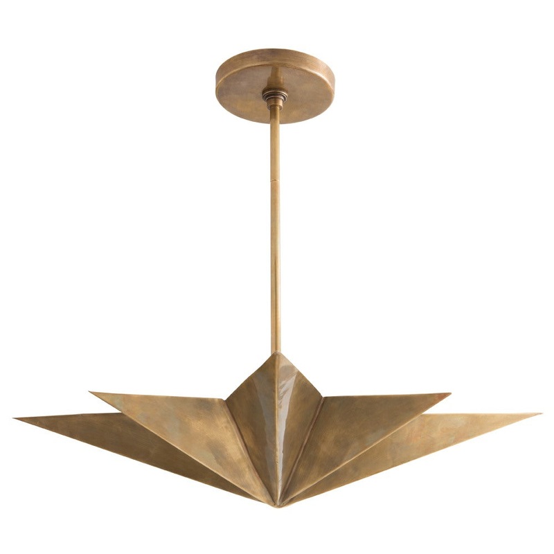 Arteriors 46821 Rex Four Light Pendant Antique Brass