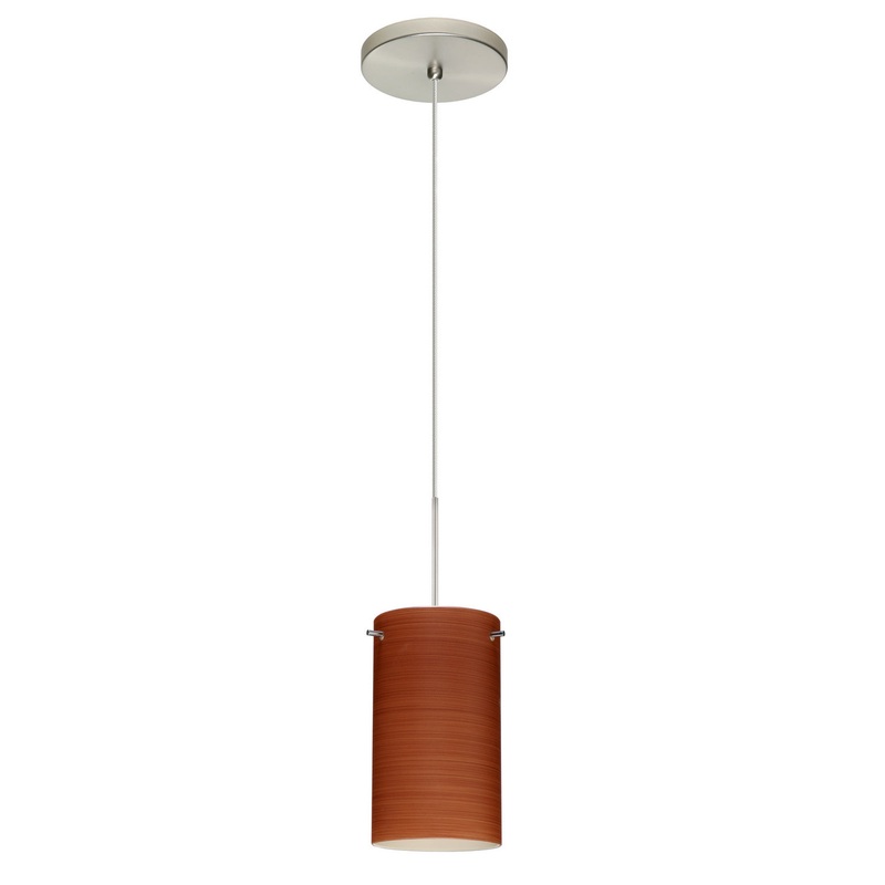 Besa 1XT-4404CH-SN Stilo One Light Pendant Satin Nickel