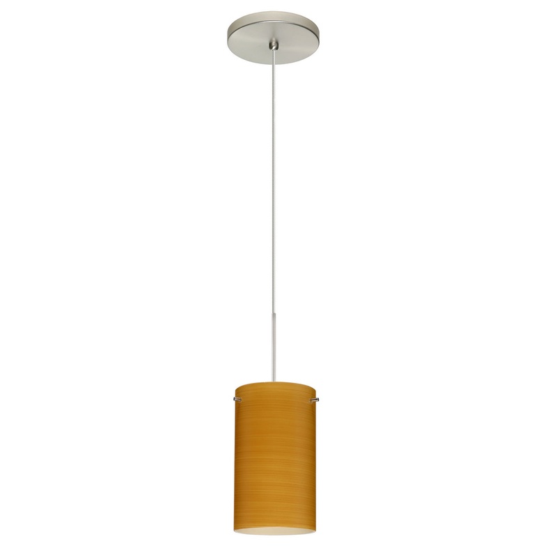 Besa 1XT-4404OK-SN Stilo One Light Pendant Satin Nickel