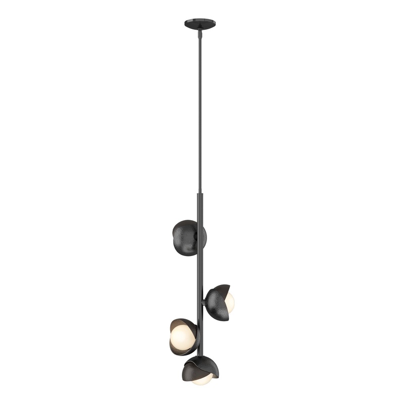 Brooklyn 4-Light Double Shade Vertical Pendant Ink Oil Rubbed Bronze
