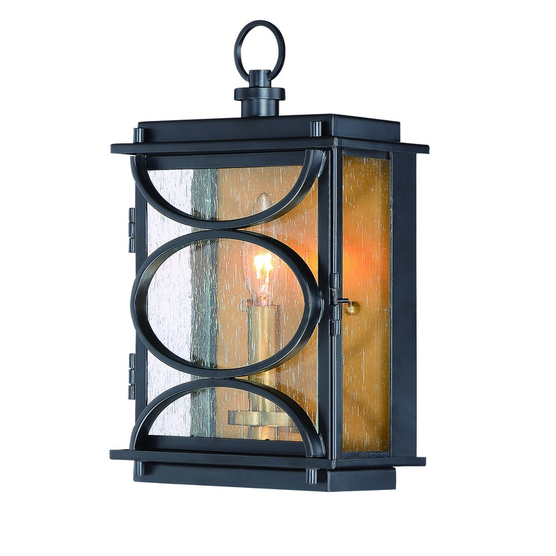 Craftmade ZA1902-MNPAB Hamilton One Light Wall Mount Midnight/Patina Aged Brass (Discontinued)