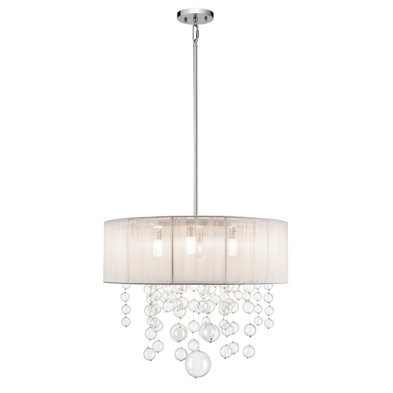 Four Light Pendant from the Imbuia Collection in Chrome Finish by Kichler