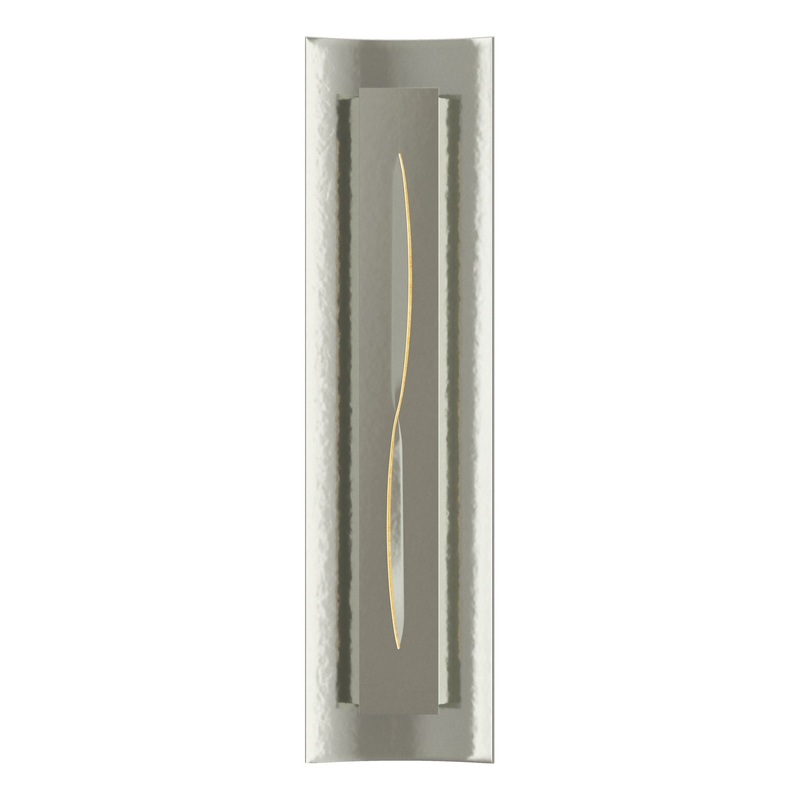 Gallery Sconce Sterling Amber Glass (FF)
