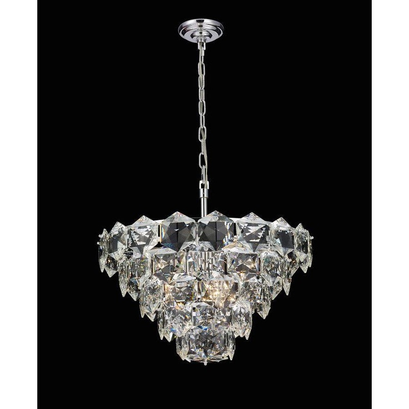 Glacier 6-Light Chandelier Chrome