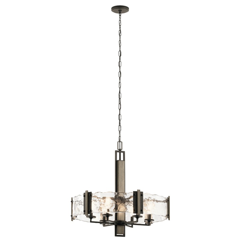 Kichler 43895OZ Six Light Chandelier, Olde Bronze