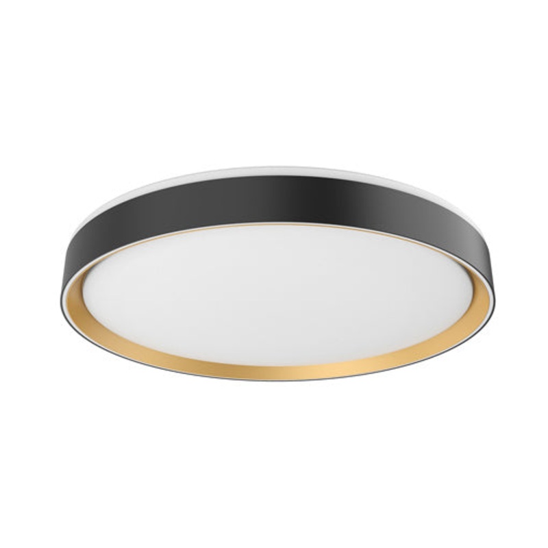 LED Flush Mount from the Essex Collection in Black/Gold Finish by Kuzco Lighting