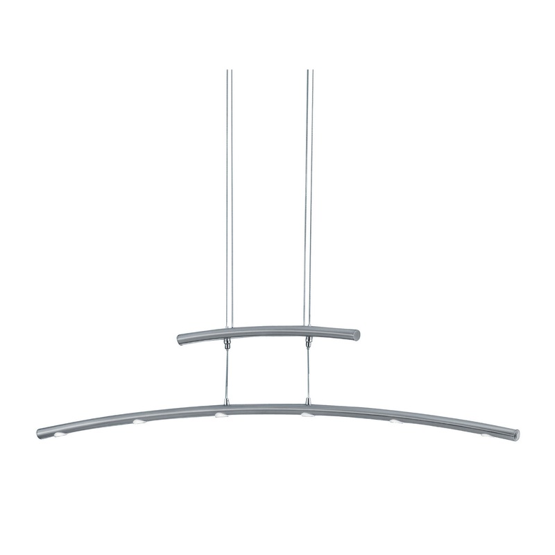 LED Pendant from the Columbus Collection in Nickel Matte Finish by Arnsberg