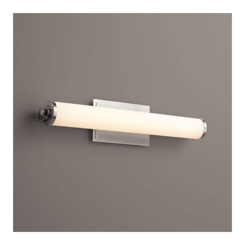 Tempus Two-Light 24″ LED Bathroom Vanity Fixture – Satin Nickel