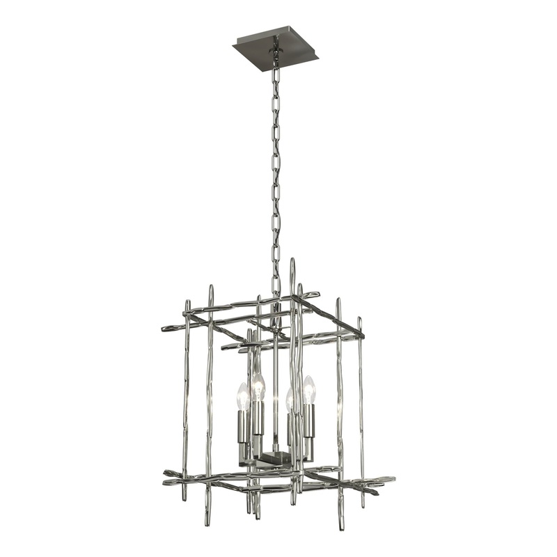 Tura 4-Light Small Chandelier Sterling