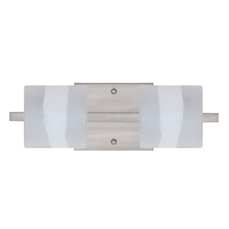 Two Light Wall Sconce from the Paolo Collection in Satin Nickel Finish by Besa