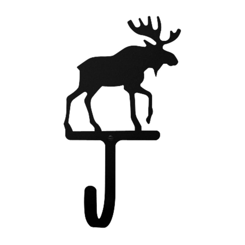 Village Wrought Iron WH-19-L Moose Wall Hook Large