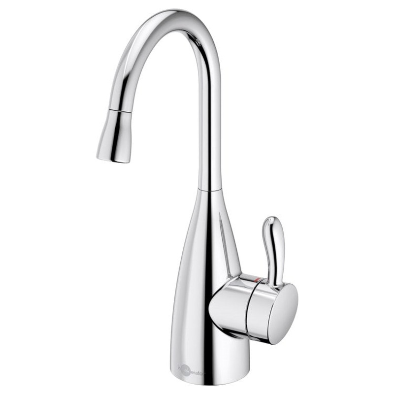 Hot Water Dispenser Showroom Transitional 1010 Instant 1 Lever ADA Gooseneck Swivel 360 DEG Chrome