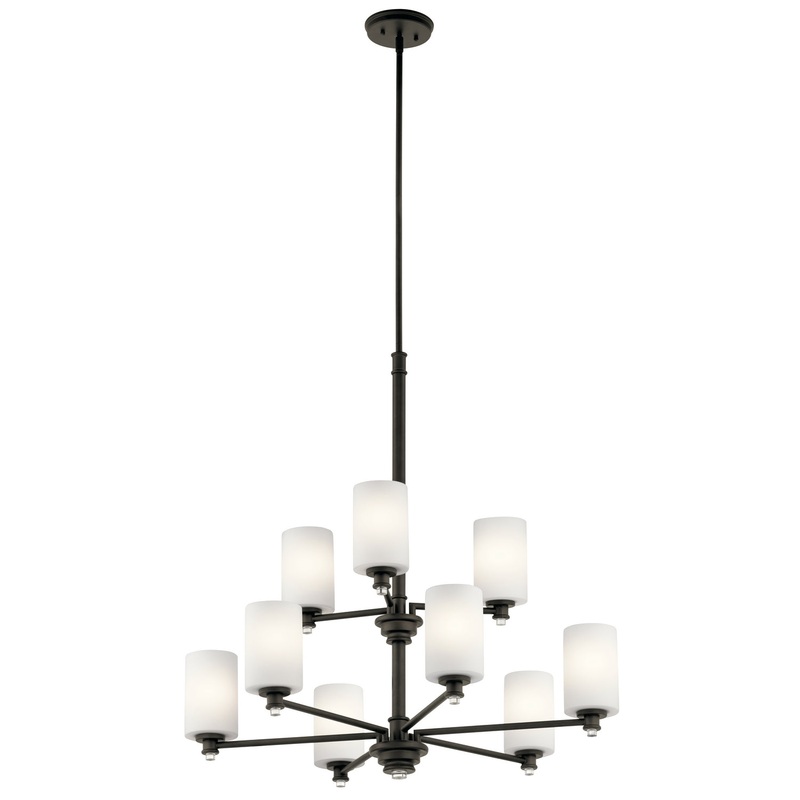 Kichler 43924OZ Nine Light Chandelier, Olde Bronze