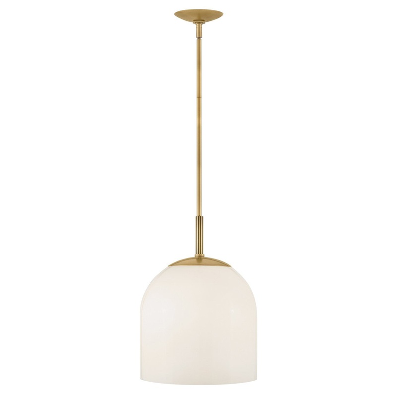 LED Convertible Pendant from the Willa Collection in Heritage Brass Finish by Hinkley
