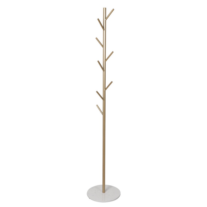 Levede Coat Rack Hat Clothes Stand Hanger Gold