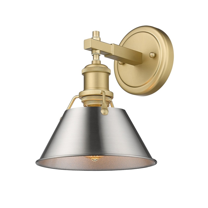 One Light Bath Vanity from the Orwell Collection in Brushed Champagne Bronze Finish by Golden