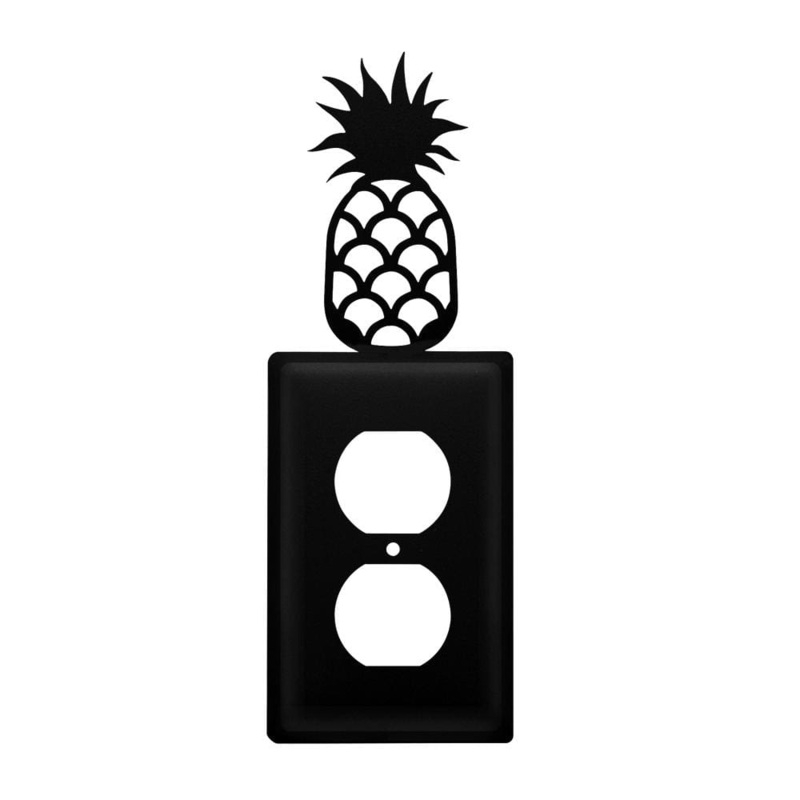 Village Wrought Iron EO-44 Single Pineapple Single Outlet Cover