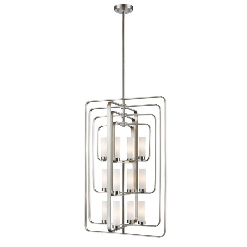 12 Light Pendant from the Aideen Collection in Brushed Nickel Finish by Z-Lite