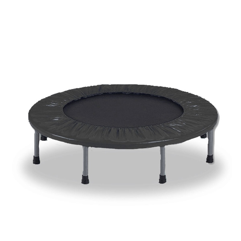 40″ Mini Trampoline Jogger Rebounder Home Gym Workout Fitness Black