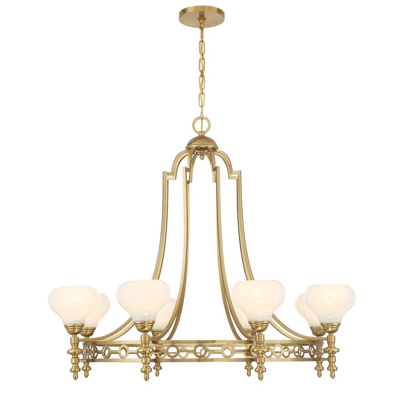 Allston 8-Light Chandelier Warm Brass