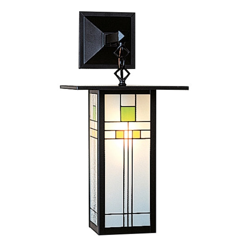 Arroyo FB-9LSAC-BK Franklin One Light Wall Mount Satin Black