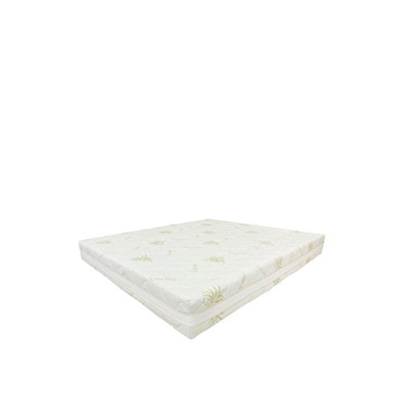 Baldiflex Materasso Una Piazza e Mezza Memory Plus Top Fresh 120×190 cm Alto 25 cm, Fodera Sfod. Estate Cooler, Inverno Aloe Cus. Sap. incl.