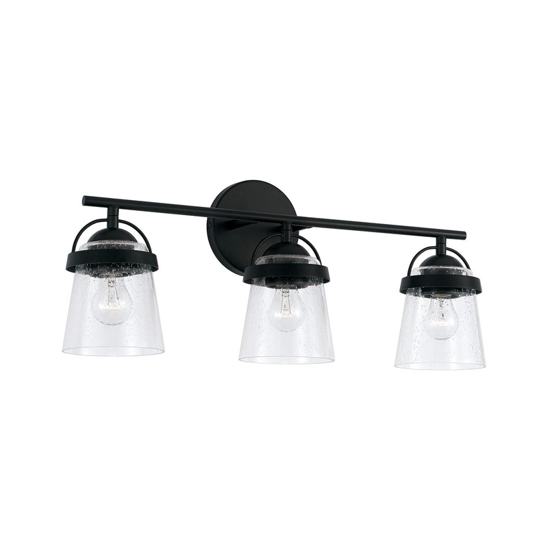 Capital Lighting 147031MB-534 Madison 3 Light Vanity Matte Black