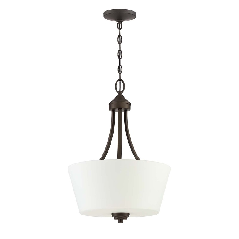 Craftmade 41943-ESP Grace Three Light Inverted Pendant Espresso (Discontinued)