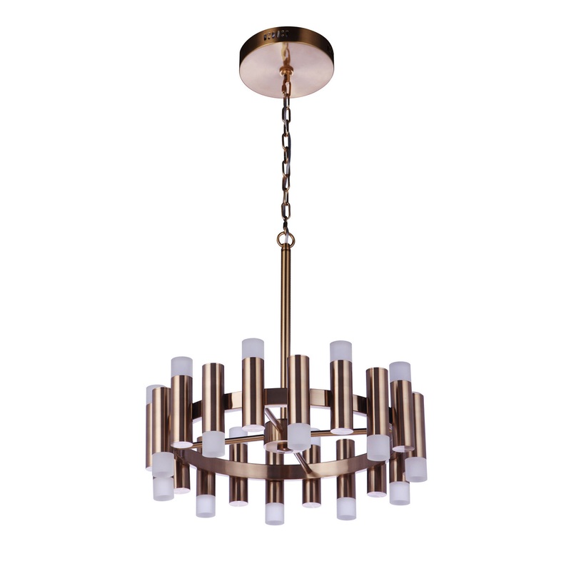 Craftmade 57520-SB-LED Simple Lux LED Chandelier Satin Brass